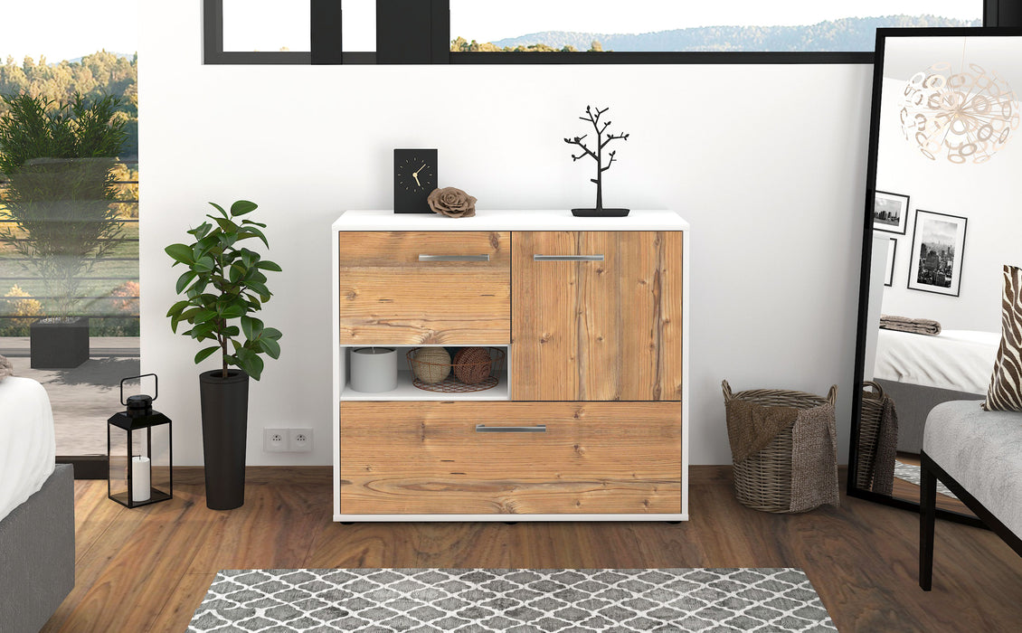 Sideboard Debora, Pinie Front (92x79x35cm) - Stil.Zeit Möbel GmbH