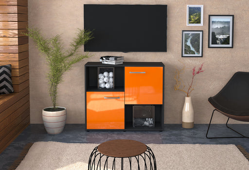 Sideboard Caralina, Orange Front (92x79x35cm) - Stil.Zeit Möbel GmbH