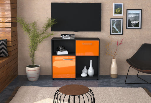 Sideboard Carola, Orange Front (92x79x35cm) - Stil.Zeit Möbel GmbH