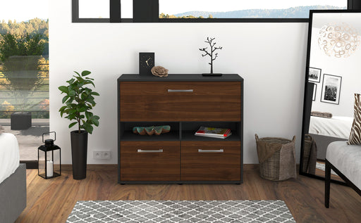 Sideboard Cassandra, Walnuss Front (92x79x35cm) - Stil.Zeit Möbel GmbH