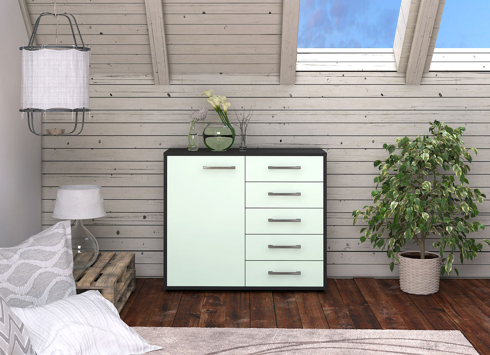 Sideboard Cecilia, Mint Front (92x79x35cm) - Stil.Zeit Möbel GmbH