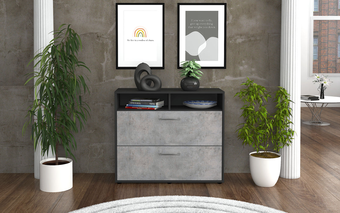 Sideboard Cosma, Beton Front (92x79x35cm) - Stil.Zeit Möbel GmbH