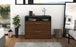 Sideboard Cosma, Walnuss Front (92x79x35cm) - Stil.Zeit Möbel GmbH