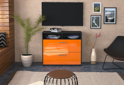 Sideboard Cosma, Orange Front (92x79x35cm) - Stil.Zeit Möbel GmbH