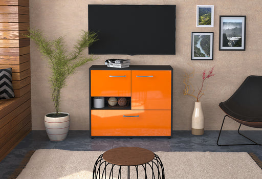 Sideboard Debora, Orange Front (92x79x35cm) - Stil.Zeit Möbel GmbH