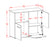 Sideboard Carina, Beton Maß ( 92x79x35cm) - Stil.Zeit Möbel GmbH