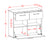 Sideboard Cosima, Beton Maß ( 92x79x35cm) - Stil.Zeit Möbel GmbH