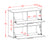 Sideboard Dalia, Beton Maß ( 92x79x35cm) - Stil.Zeit Möbel GmbH