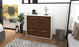 Sideboard Cara, Walnuss Seite ( 92x79x35cm) - Stil.Zeit Möbel GmbH