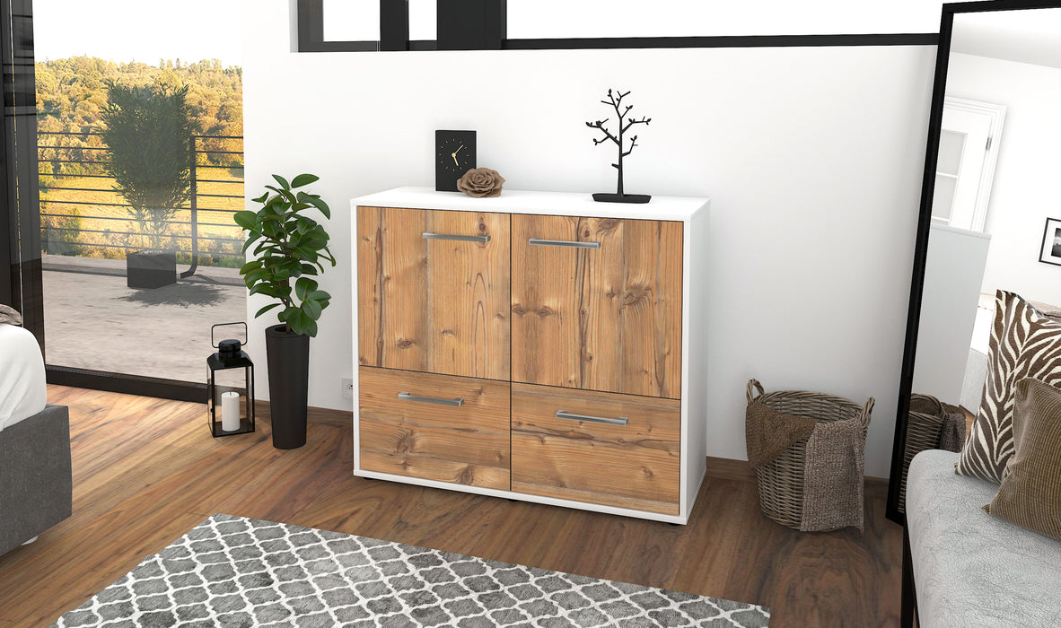 Sideboard Cara, Pinie Seite ( 92x79x35cm) - Stil.Zeit Möbel GmbH