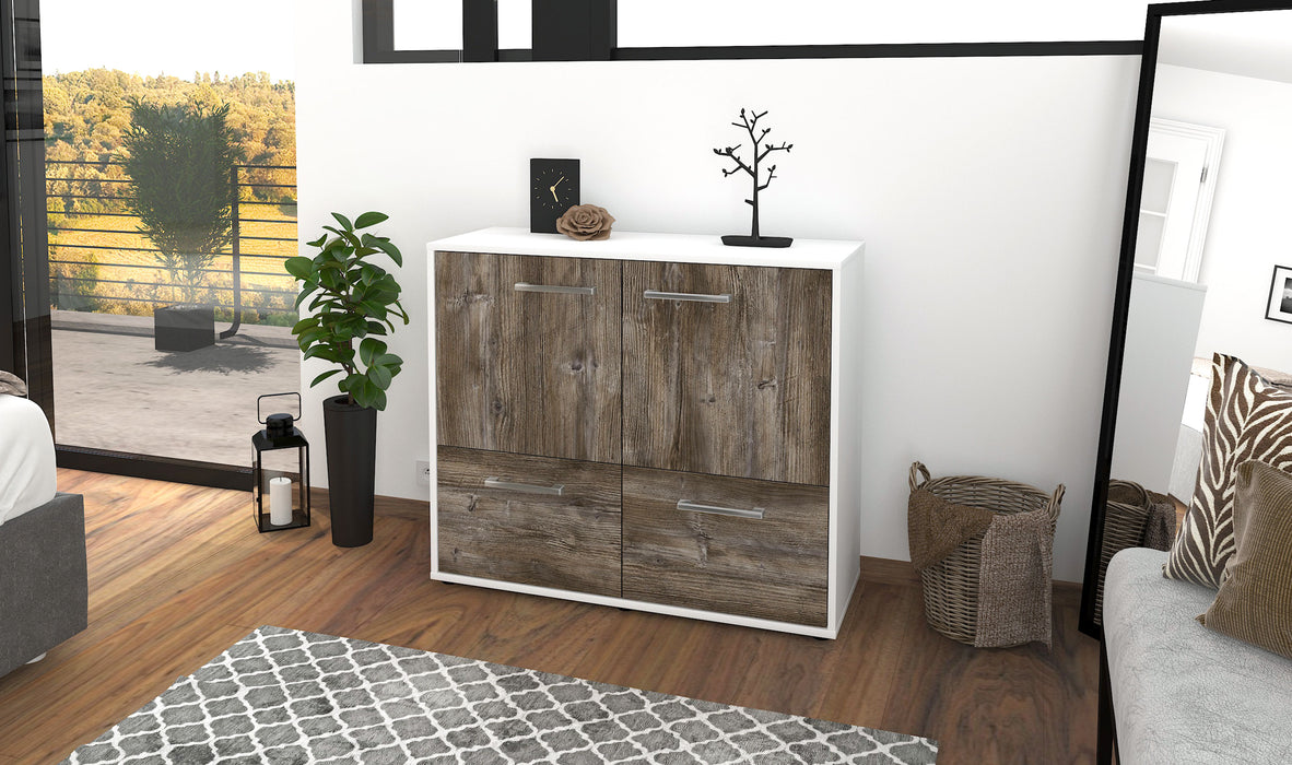 Sideboard Cara, Treibholz Seite ( 92x79x35cm) - Stil.Zeit Möbel GmbH