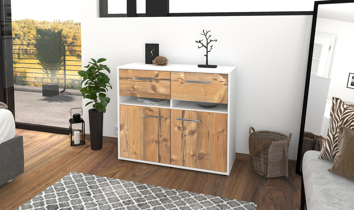 Sideboard Clea, Pinie Seite ( 92x79x35cm) - Stil.Zeit Möbel GmbH