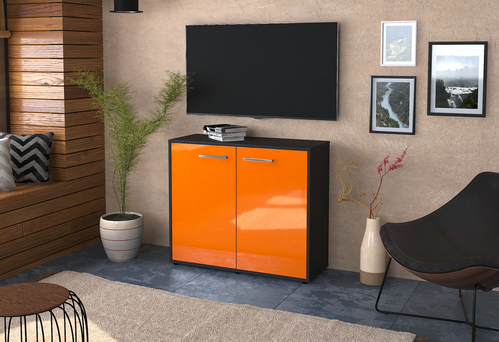 Sideboard Blanka, Orange Seite ( 92x79x35cm) - Stil.Zeit Möbel GmbH