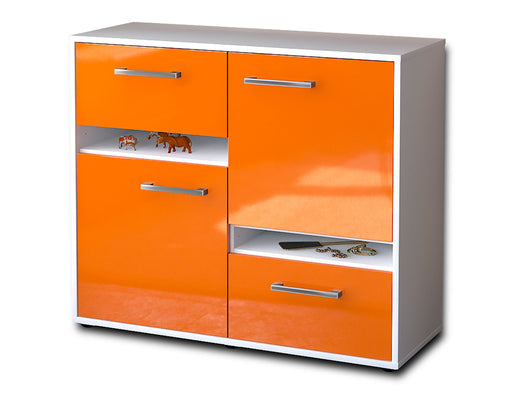 Sideboard Carlotta, Orange Studio (92x79x35cm) - Stil.Zeit Möbel GmbH