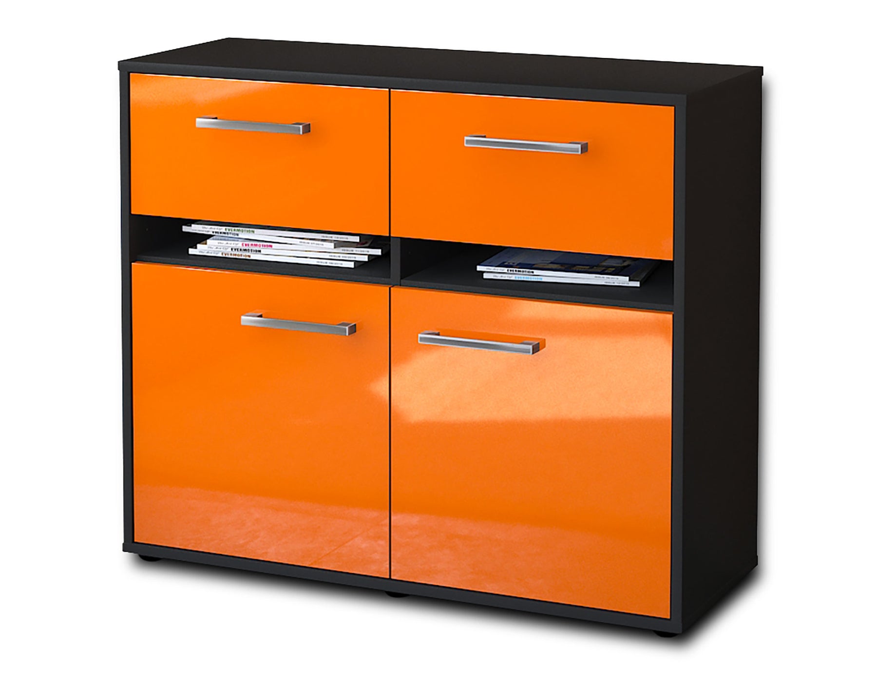 Sideboard Brunilde, Orange Studio (92x79x35cm) - Stil.Zeit Möbel GmbH