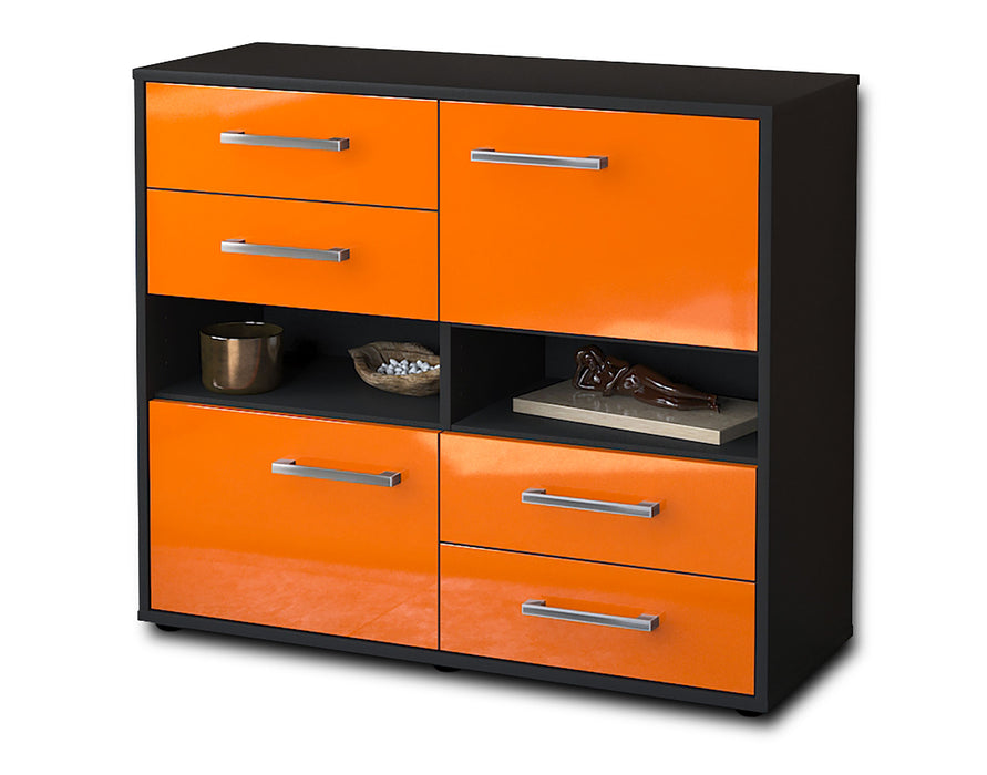 Sideboard Claudia, Orange Studio (92x79x35cm) - Stil.Zeit Möbel GmbH