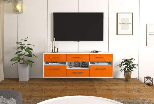 Lowboard Arlington, Orange Front ( 136x49x35cm) - Dekati GmbH