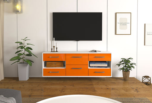 Lowboard Wichita, Orange Front ( 136x49x35cm) - Dekati GmbH