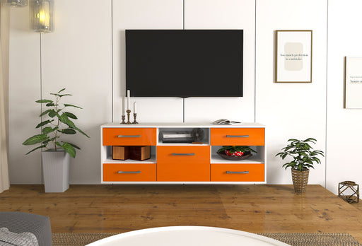 Lowboard St. Louis, Orange Front ( 136x49x35cm) - Dekati GmbH