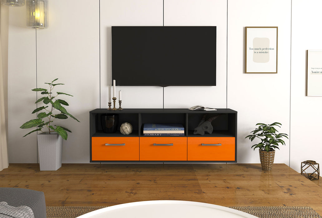 Lowboard Las Vegas, Orange Front (136x49x35cm) - Dekati GmbH