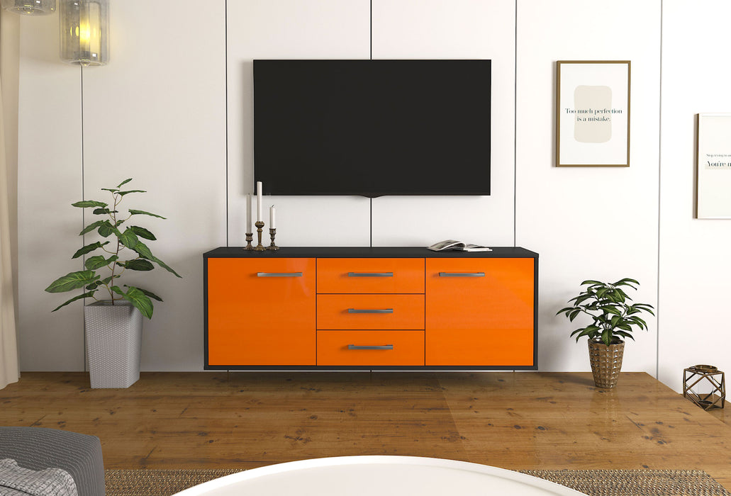 Lowboard , Orange Front (136x49x35cm) - Dekati GmbH