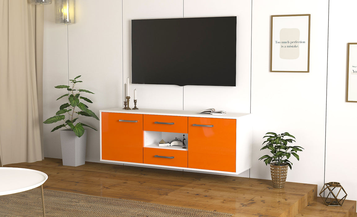 Lowboard Tampa, Orange Seite ( 136x49x35cm) - Dekati GmbH