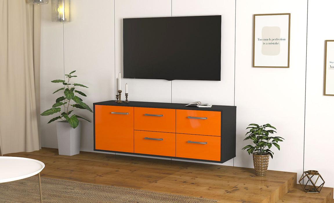 Lowboard Denver, Orange Seite (136x49x35cm) - Dekati GmbH