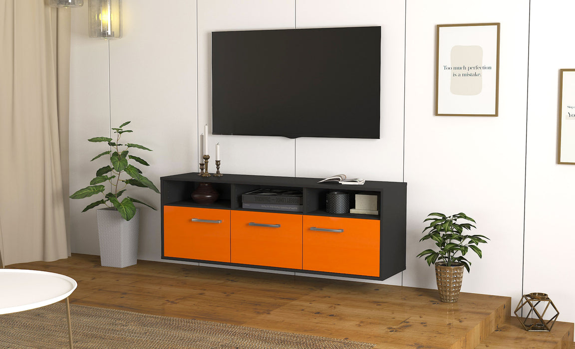 Lowboard Kansas City, Orange Seite (136x49x35cm) - Dekati GmbH