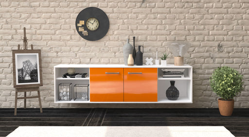 Lowboard Anchorage, Orange Front (180x49x35cm) - Dekati GmbH