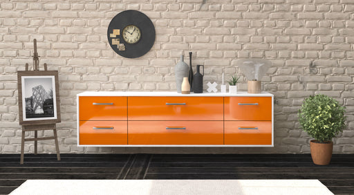 Lowboard Saint Paul, Orange Front (180x49x35cm) - Dekati GmbH