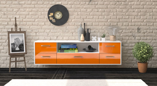 Lowboard Buffalo, Orange Front (180x49x35cm) - Dekati GmbH