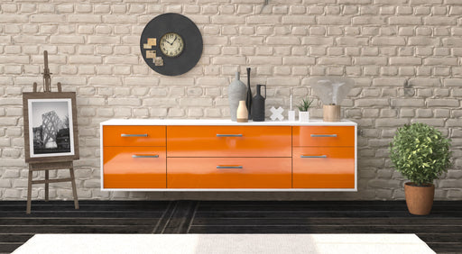 Lowboard Chula Vista, Orange Front (180x49x35cm) - Dekati GmbH