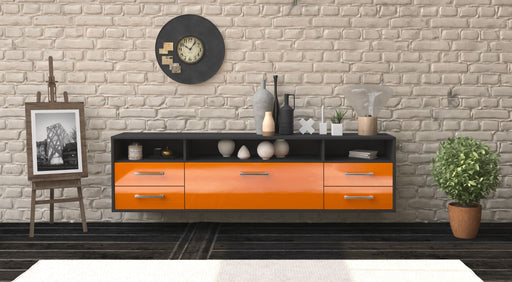 Lowboard Scottsdale, Orange Front (180x49x35cm) - Dekati GmbH