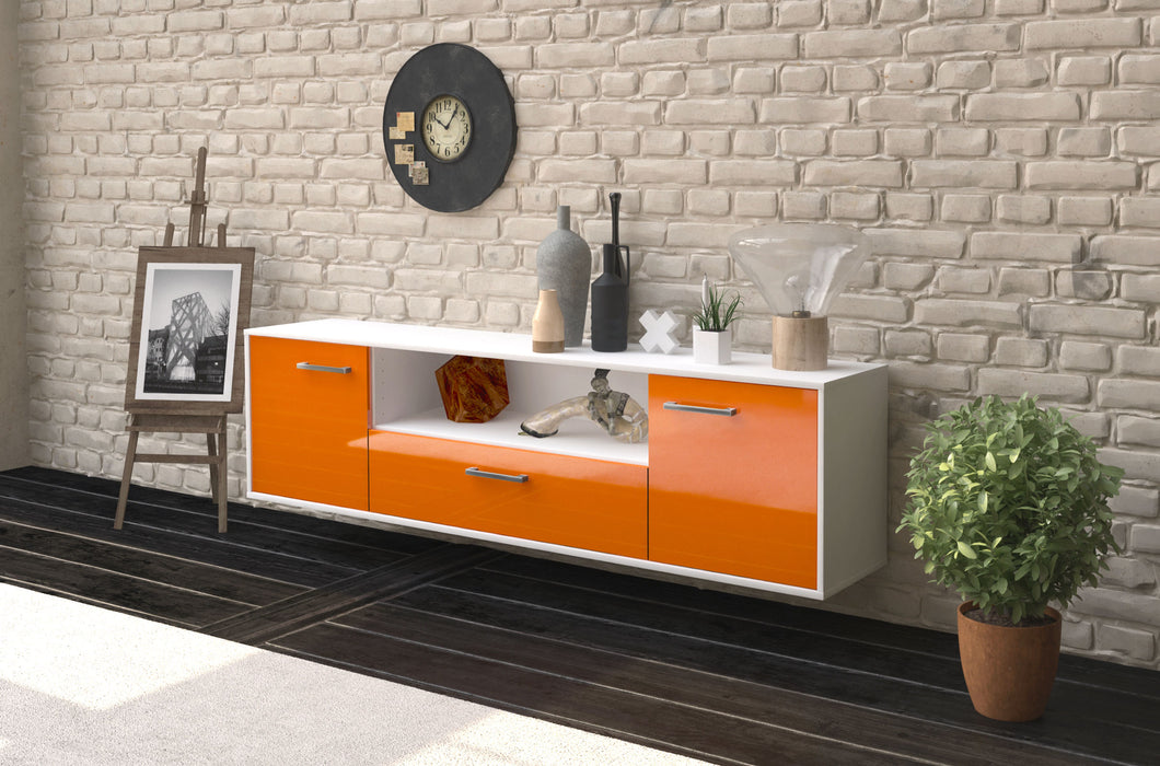 Lowboard Bakersfield, Orange Seite (180x49x35cm) - Dekati GmbH