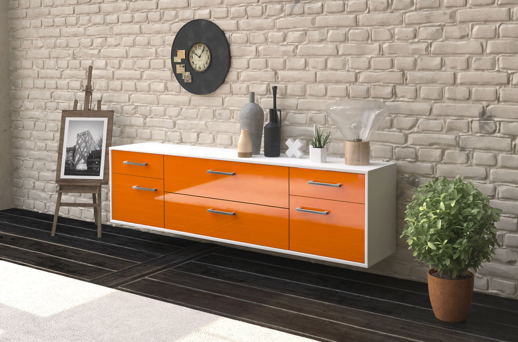 Lowboard Chula Vista, Orange Seite (180x49x35cm) - Dekati GmbH