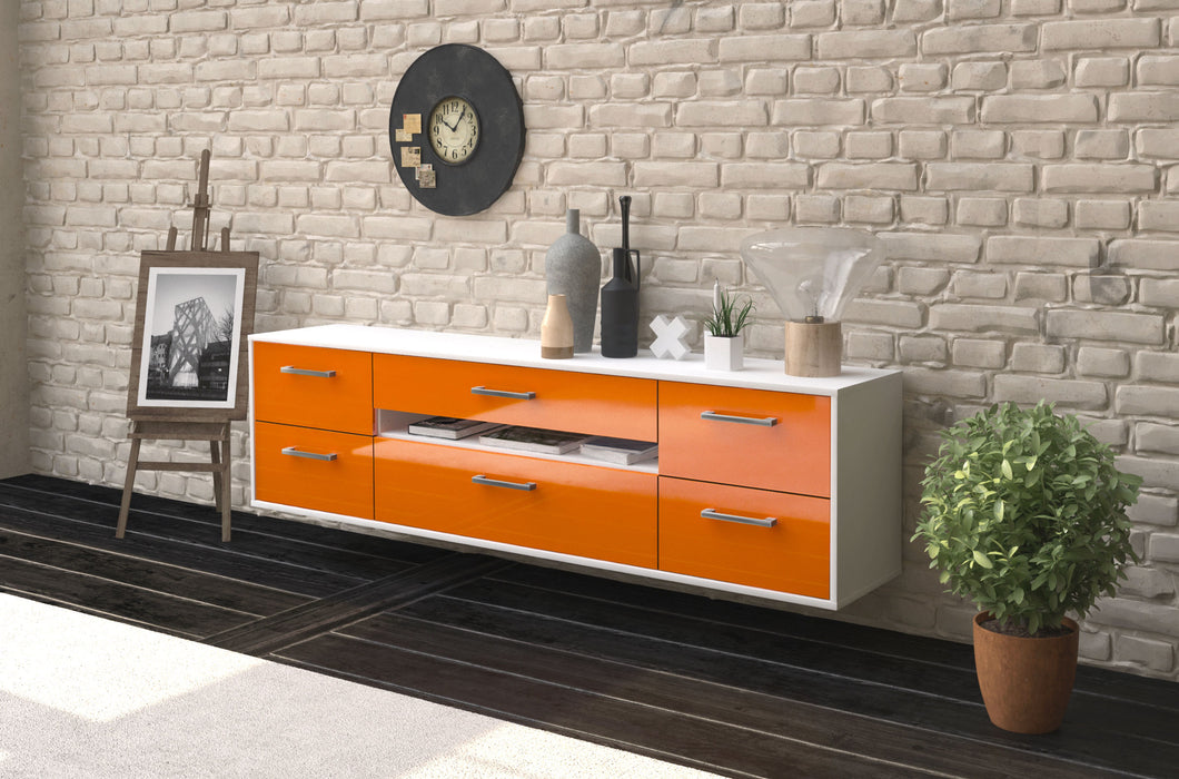 Lowboard Reno, Orange Seite (180x49x35cm) - Dekati GmbH