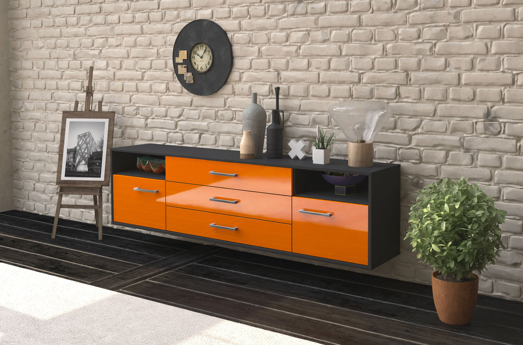 Lowboard Garland, Orange Seite (180x49x35cm) - Dekati GmbH