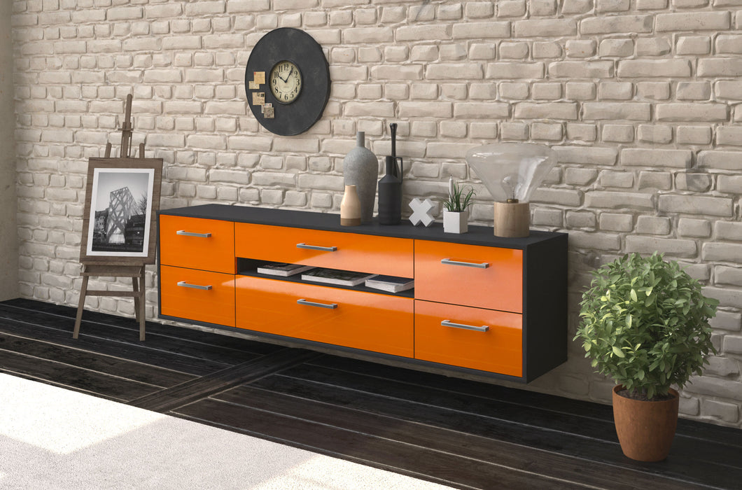 Lowboard Reno, Orange Seite (180x49x35cm) - Dekati GmbH