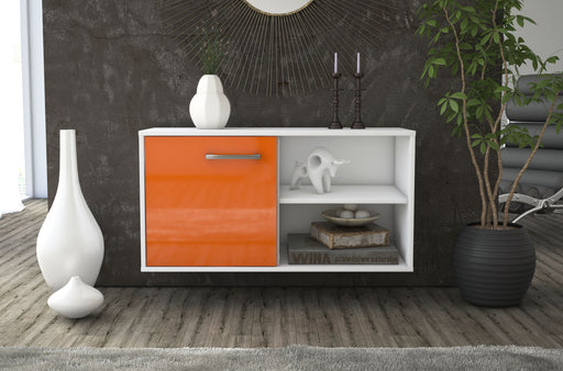 Lowboard hängend mit Griffen Los Angeles, Orange Front ( 92x49x35cm) - Stil.Zeit Möbel GmbH