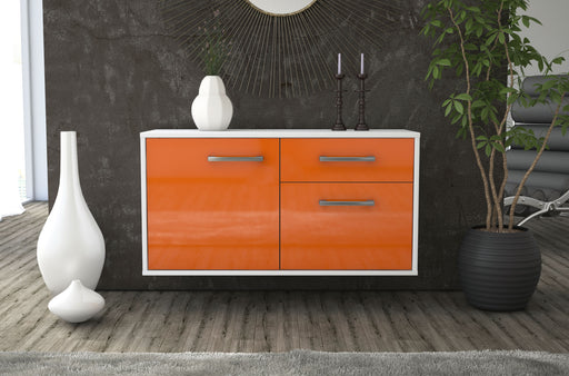 Lowboard hängend mit Griffen San José, Orange Front ( 92x49x35cm) - Stil.Zeit Möbel GmbH