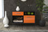 Lowboard hängend mit Griffen Indianapolis, Orange Front ( 92x49x35cm) - Stil.Zeit Möbel GmbH