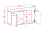 Lowboard hängend mit Griffen New York City, Beton Maß ( 92x49x35cm) - Stil.Zeit Möbel GmbH
