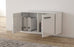 Lowboard hängend mit Griffen New York City, Weiß Offen ( 92x49x35cm) - Stil.Zeit Möbel GmbH