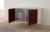 Lowboard hängend mit Griffen New York City, Tuerkis Offen ( 92x49x35cm) - Stil.Zeit Möbel GmbH