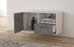 Lowboard hängend mit Griffen Houston, Beton Offen ( 92x49x35cm) - Stil.Zeit Möbel GmbH