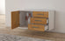 Lowboard hängend mit Griffen Fort Worth, Treibholz Offen ( 92x49x35cm) - Stil.Zeit Möbel GmbH