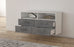Lowboard hängend mit Griffen El Paso, Beton Offen ( 92x49x35cm) - Stil.Zeit Möbel GmbH