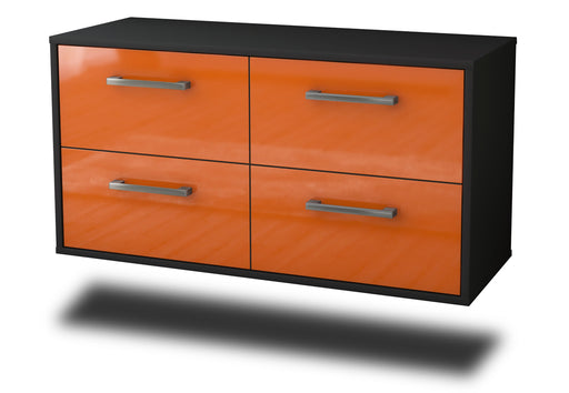 Lowboard hängend mit Griffen Philadelphia, Orange Studio (92x49x35cm) - Stil.Zeit Möbel GmbH
