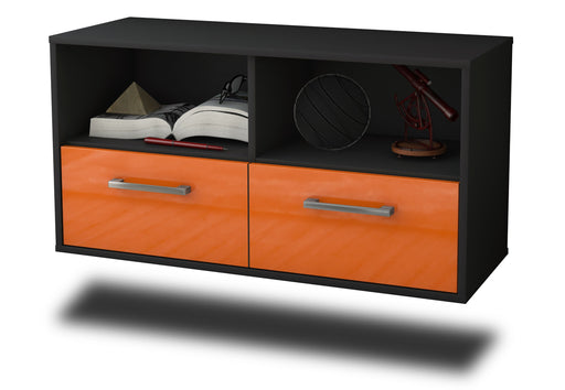 Lowboard hängend mit Griffen San Antonio, Orange Studio (92x49x35cm) - Stil.Zeit Möbel GmbH