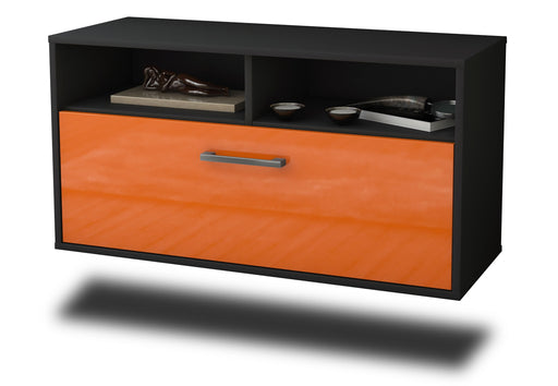 Lowboard hängend mit Griffen Dallas, Orange Studio (92x49x35cm) - Stil.Zeit Möbel GmbH